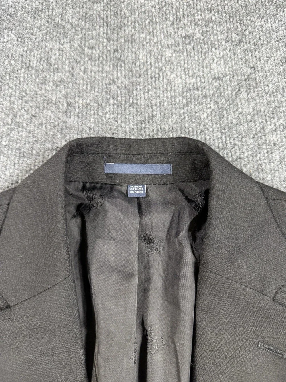 Jos A Bank 1905 Mens Black Blazer Sport Coat Suit Jacket Wool Two Button